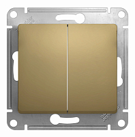 Механизм переключателя 2-кл. СП Glossa 10А IP20 10AX титан SE