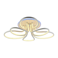 *Светодиодная люстра 6009/3+3A WHT 168W+8W RGB пульт ДУ