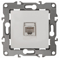 Розетка информационная RJ45 12-3107-01 ЭРА, IP20, Эра12, белый