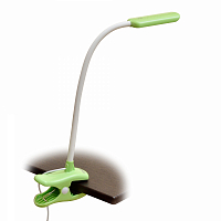 Светильник настольный TLD-554 Green ПРИЩЕПКА, сенсор.выкл. ЗЕЛЕНЫЙ LED 4W 400Lm 5500K Uniel