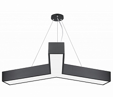Светильник LED ЭРА Geometria SPO-143-B-40K-056 Igrek 56Вт 4000К 3700Лм IP40 900*900*80 черный подвес