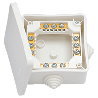 Коробка с клемными колодками для открытой проводки IP44 КМ-222 (36)