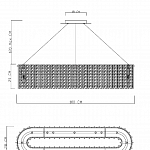 Подвесная люстра Divinare Felis 6005/17 SP-12