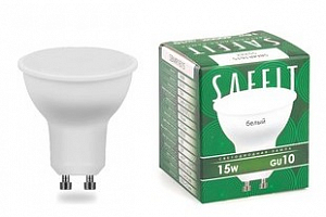 Лампа светодиодная LED 15вт 230в GU10 белый SBMR1615 SAFFIT
