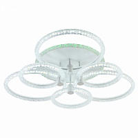 Люстра светодиодная Profit Light 8024/3+3 WHT 139W+8W RGB 3000-6000K 10200lm пульт