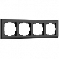 Рамка на 4 поста черный Werkel Stark W0041808