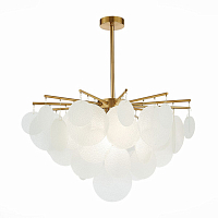Люстра потолочная ST Luce латунь/белый Е14 6х60W SL1231.302.06