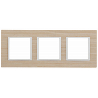 Рамка 3-м Elegance 14-5303-07 дерево, ясень+сл.кость ЭРА