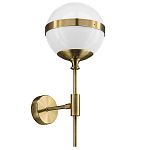 Бра Lightstar Globo 1х40W E14 бронза/белый