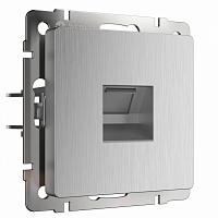 Розетка интернет RJ-45 (серебряный рифленый) WL09-RJ-45 / W1181009 (1/10/100) WERKEL a051360