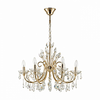 *Люстра Odeon Light Hall Versia 6*E14 ODL23 435 золотой/хрусталь