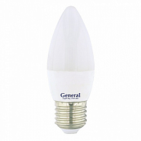 Лампа General "Свеча" GLDEN-CF-8Вт-230В-E27-4500К