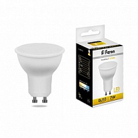 Лампа светодиодная LED 7вт 230в GU10 теплый