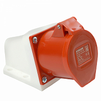 Розетка стационарная ST-124 32А 380В 3P+PE IP44, RST32-124-44