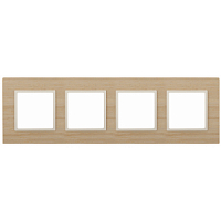 Рамка 4-м Elegance 14-5304-11 дерево, клен+сл. кость ЭРА