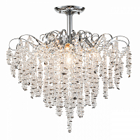 *Люстра на штанге Escada Sardena 2106/8P 8х40Вт E14, металл/хрусталь, хром/прозрачный