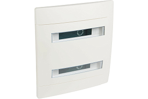 Бокс СП Practibox 2х12 мод. с шинами N и PE IP40 бел/бел. двер. Leg