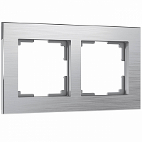 Рамка на 2 поста WL11-Frame-02 / W0021706 (1/10/60) WERKEL Aluminium (алюминий) a050957