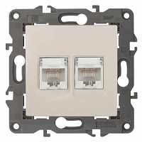 Механизм розетки компьютерной 2-м Elegance RJ45 IP20 14-3108-02 сл.кость ЭРА