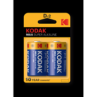 Батарейки Kodak LR20-2BL MAX SUPER Alkaline [KD-2] цена за шт.