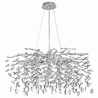 Люстра Odeon Light Delica 4970/1 G9 10*40W 4970/10 матов.серебристый/алюмин./хрусталь