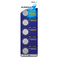 Батарейки Pleomax CR2025-5BL Lithium цена за шт.