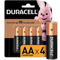 Элемент питания Duracell LR6-4BL BASIC блистер 4шт. (цена за шт)