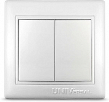 Выключатель 2-кл. СП Севиль 10А IP20 бел. Universal 
