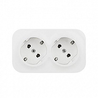 Розетка 2-м ОП Quteo 2x2К+З с защит. шторками -16A -250В IP20 белый Quteo Leg
