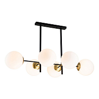 *Потолочный светильник Escada E27*40W Black/Honey brass 1163/6S