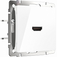 Розетка HDMI (белая) WL01-60-11 / W1186001 (1/10/100) WERKEL a051121