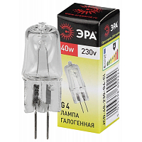Лампа галогенная G4-JCD-40W-230V-CL ЭРА (галоген, капсула, 40Вт, нейтр, G4)