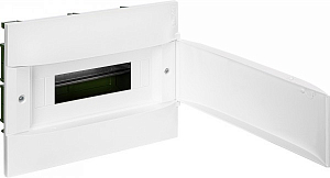 Practibox S Пластиковый щиток Встраиваемый (ЩРв-П) (в полые стены) 1X12 Белая дверь