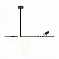 Подвесной светодионый светильник Kink Light Кайли черный 08039-120A,19