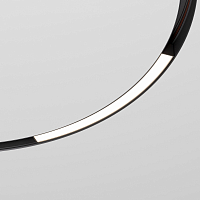 Slim Magnetic Трековый светильник для радиусного шинопровода 16W 4200K Planar чёрный 800мм 85180/0