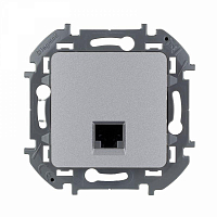 Механизм розетки компьютерной Inspiria RJ45 кат.5E UTP алюм. Legrand