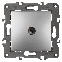 Механизм розетки телевизионной проходная TV Elegance IP20 14-3102-03 алюм. ЭРА