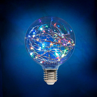 Лампа декор GLDEN-G95SW-1Вт-230В-E27-RGB General