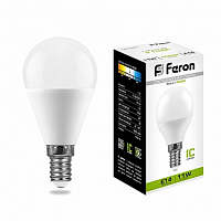 Лампа светодиодная Feron LB-750 Шарик E14 11W 4000K
