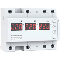 Реле напряжения трехфазное RBUZ D6-40 red