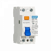 Выключатель дифференциального тока (УЗО) 1п+N 25А 30мА тип AC 6кА NXL-63 (R) CHINT