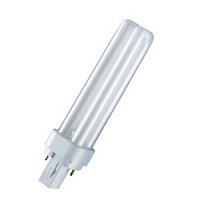 Лампа КЛЛ энергосберегающая 18Вт G24D-2 Dulux D 18W/830 3000К теплый белый свет 153х34 OSRAM