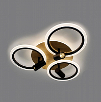 Управляемая светодиодная люстра SONNE downlight 80W 4R-APP-582x115-BLACK/WOOD/WHITE-220-IP20