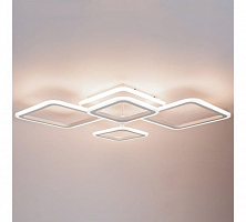 Светодиодная диммируемая люстра GLANZEN LED-0070-SQUARE-white с пультом управления