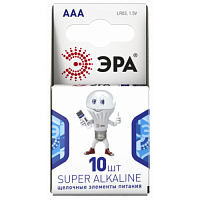 Батарейки ЭРА LR03-10BL компактный SUPER Alkaline цена за шт.
