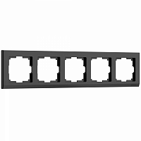 Рамка на 5 постов Werkel Stark черный W0051808 4690389161957 (10702070/130922/3302501)