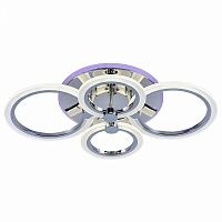 Люстра светодиодная Profit Light 1376/4 CHR 76W+8W RGB 3000-6500K пульт