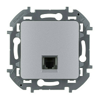 Механизм розетки телефонной Inspiria RJ11 алюм. Legrand