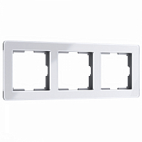 Рамка на 3 поста белый Acrylic Werkel