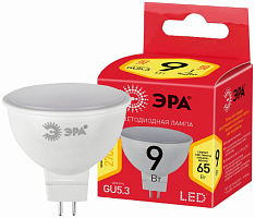 Лампочка светодиодная ЭРА RED LINE ECO LED MR16-9W-827-GU5.3 GU5.3 9Вт софит теплый белый свет
